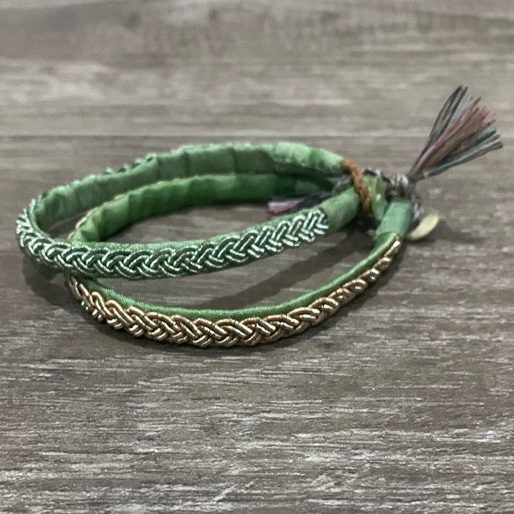 Silk braided bracelets